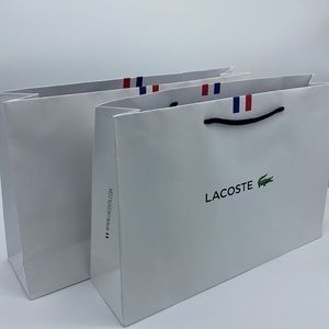 Lacoste 2 Paper Shopping Bags